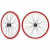 Roue Avant Fixie Jante Rouge Moyeu Noir Rodi -Promos Roues Magasin 11304025av 1