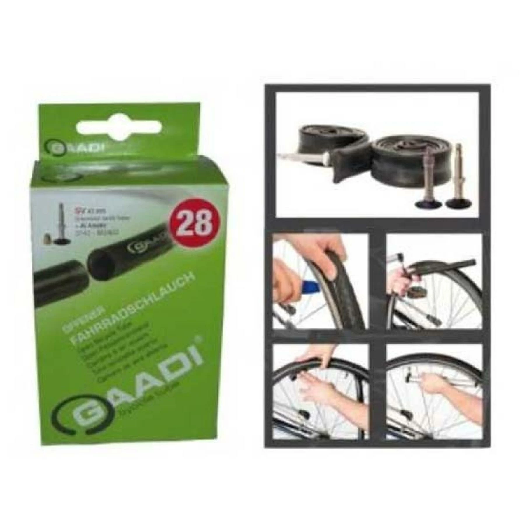 Chambre à Air Valve Standard Gaadi 26x1.90-2.10 40 Mm (50/54-559) 3 Chambre à Air Valve Standard Gaadi 26x1.90-2.10 40 Mm (50/54-559)