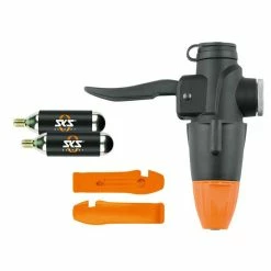 Pompe à Main Avec Cartouche Et Set Démonte-pneu SKS Tl-Head-Set