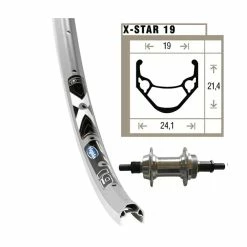 Roue Arriére Axe Wiener Winora X-Star 19 36 Tr.135