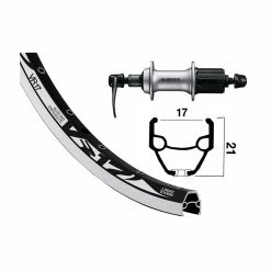 Roue Arriére Alu Wiener Win.Rodi Vr 17 36T Br Acera T3000