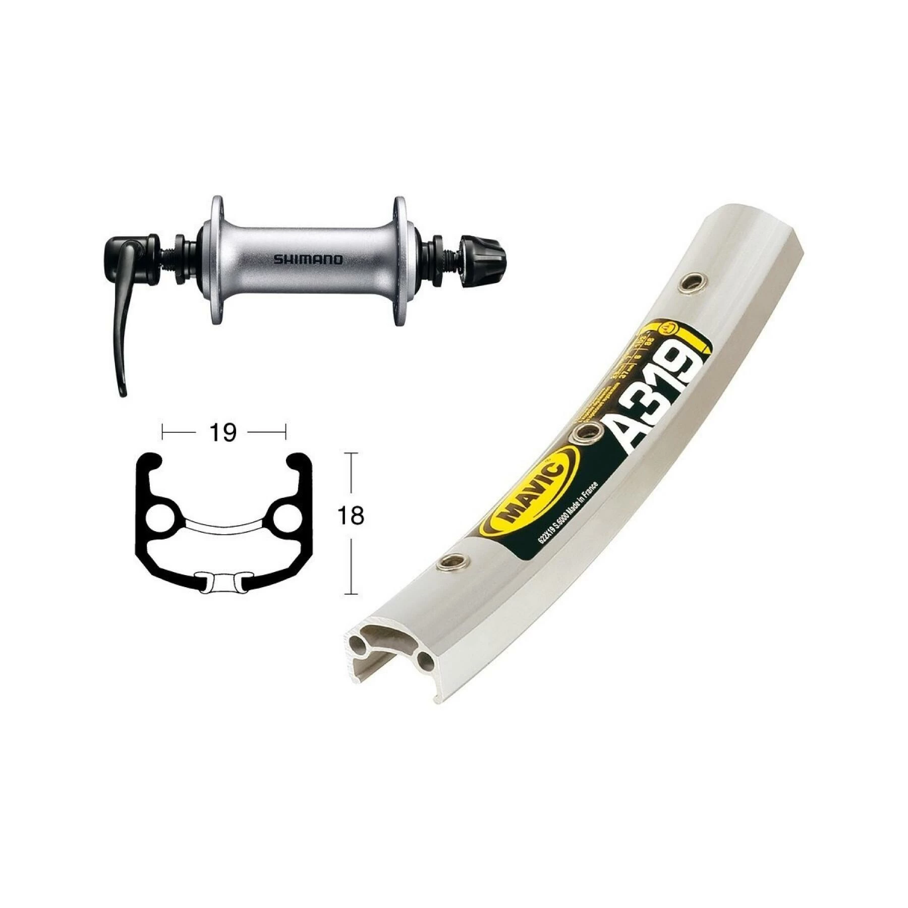 Roue Avant Wiener Winora Mavic A319 26X1.75 36Tr Br Acera T3000 3 Roue Avant Wiener Winora Mavic A319 26X1.75 36Tr Br Acera T3000