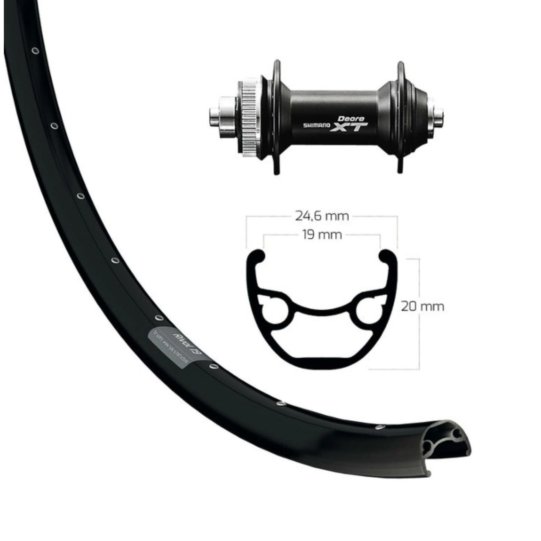 Roue Avant Disque Wiener Ryde Rival Cl 32T Br Deore Xt 3 Roue Avant Disque Wiener Ryde Rival Cl 32T Br Deore Xt