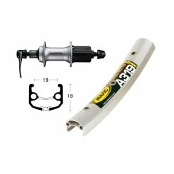 Roue Arriére Alu Wiener Mavic A319 36T Br Shim.Acera T3000